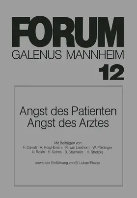 Luban-Plozza |  Angst des Patienten Angst des Arztes | Buch |  Sack Fachmedien