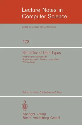 Kahn / MacQueen / Plotkin |  Semantics of Data Types | Buch |  Sack Fachmedien