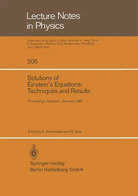 Hoenselaers / Dietz |  Solutions of Einstein's Equations: Techniques and Results | Buch |  Sack Fachmedien