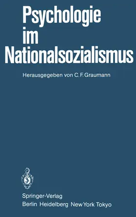 Graumann |  Psychologie im Nationalsozialismus | Buch |  Sack Fachmedien