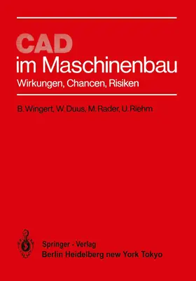 Wingert / Riehm / Duus |  CAD im Maschinenbau | Buch |  Sack Fachmedien