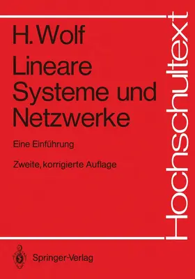 Wolf | Lineare Systeme und Netzwerke | Buch | 978-3-540-15026-8 | sack.de
