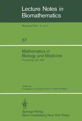 Capasso / Paveri-Fontana / Grosso |  Mathematics in Biology and Medicine | Buch |  Sack Fachmedien