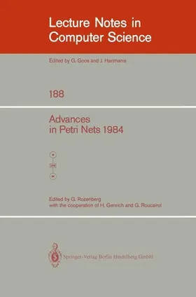 Rozenberg |  Advances in Petri Nets 1984 | Buch |  Sack Fachmedien