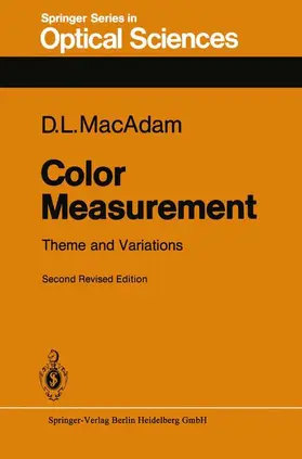 MacAdam |  Color Measurement | Buch |  Sack Fachmedien