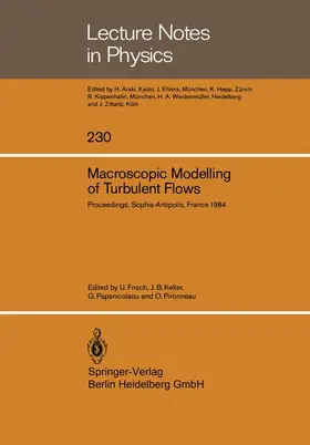 Frisch / Pironneau / Keller |  Macroscopic Modelling of Turbulent Flows | Buch |  Sack Fachmedien