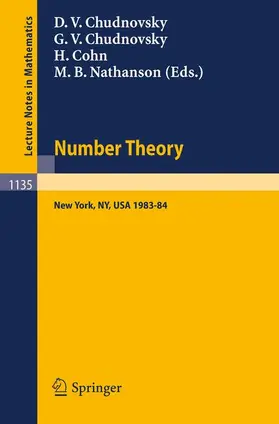 Chudnovsky / Nathanson / Cohn | Number Theory | Buch | 978-3-540-15649-9 | sack.de