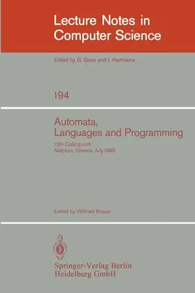 Brauer |  Automata, Languages and Programming | Buch |  Sack Fachmedien