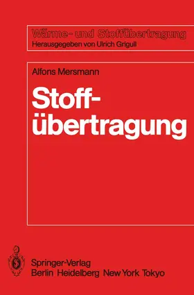 Mersmann |  Stoffübertragung | Buch |  Sack Fachmedien