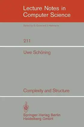 Schöning |  Complexity and Structure | Buch |  Sack Fachmedien