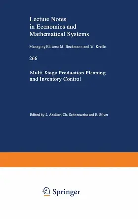 Axsäter / Schneeweiss / Silver |  Multi-Stage Production Planning and Inventory Control | Buch |  Sack Fachmedien