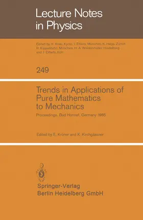 Kröner / Kirchgässner |  Trends in Applications of Pure Mathematics to Mechanics | Buch |  Sack Fachmedien
