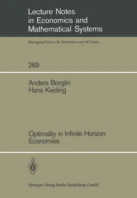 Borglin / Keiding |  Optimality in Infinite Horizon Economies | Buch |  Sack Fachmedien