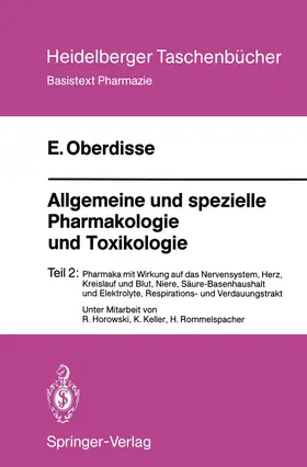 Oberdisse |  Allgemeine und spezielle Pharmakologie und Toxikologie | Buch |  Sack Fachmedien