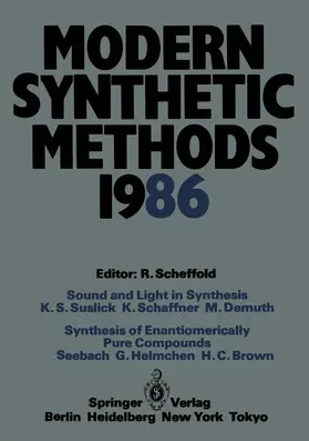 Scheffold |  Modern Synthetic Methods 1986 | Buch |  Sack Fachmedien