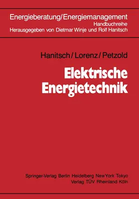 Hanitsch / Winje / Lorenz |  Elektrische Energietechnik | Buch |  Sack Fachmedien
