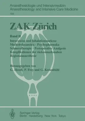 Hossli / Kreienbühl / Frey |  ZAK Zürich | Buch |  Sack Fachmedien