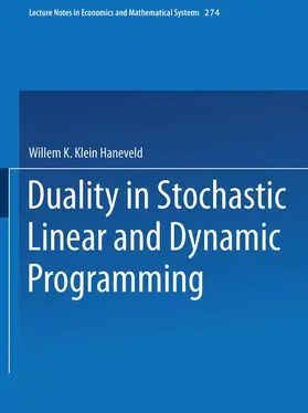 Klein Haneveld |  Duality in Stochastic Linear and Dynamic Programming | Buch |  Sack Fachmedien
