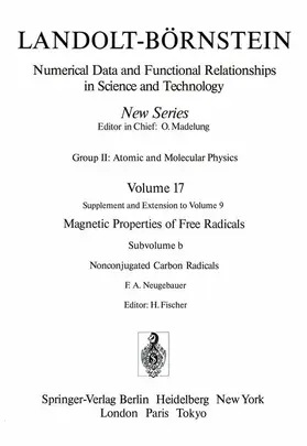Neugebauer |  Nonconjugated Carbon Radicals / Nicht-konjugierte Kohlenstoff-Radikale | Buch |  Sack Fachmedien