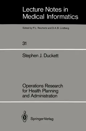 Duckett |  Operations Research for Health Planning and Administration | Buch |  Sack Fachmedien