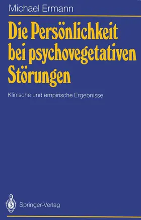 Ermann |  Die Persönlichkeit bei psychovegetativen Störungen | Buch |  Sack Fachmedien