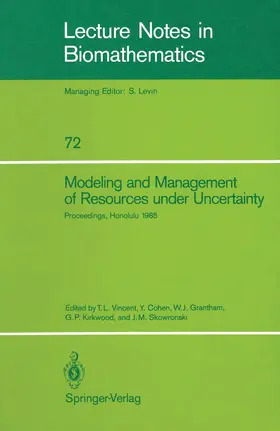 Vincent / Cohen / Skowronski | Modeling and Management of Resources under Uncertainty | Buch | 978-3-540-17999-3 | sack.de