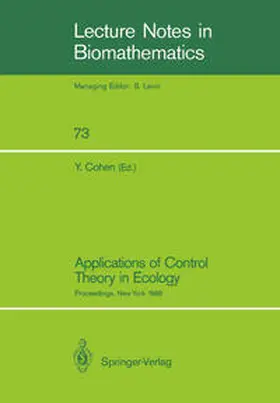 Cohen | Applications of Control Theory in Ecology | Buch | 978-3-540-18104-0 | sack.de