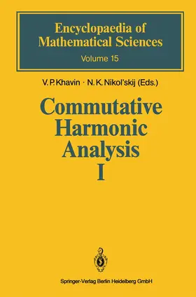 Khavin / Nikol'skij | Commutative Harmonic Analysis I | Buch | 978-3-540-18180-4 | sack.de