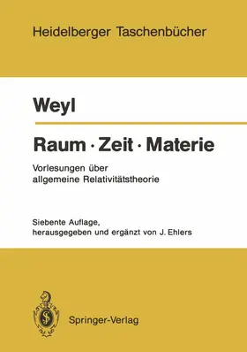 Weyl / Ehlers |  Raum · Zeit · Materie | Buch |  Sack Fachmedien