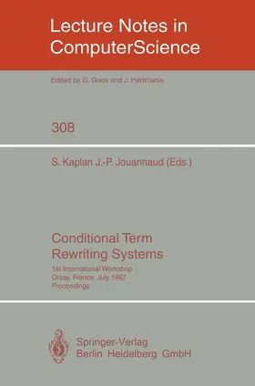 Jouannaud / Kaplan |  Conditional Term Rewriting Systems | Buch |  Sack Fachmedien