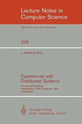 Nehmer |  Experiences with Distributed Systems | Buch |  Sack Fachmedien