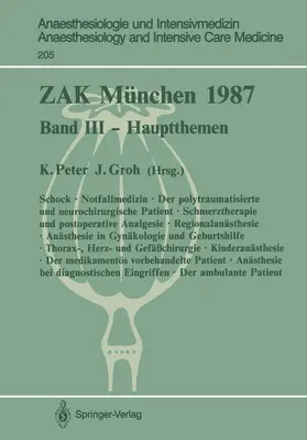Groh / Peter |  ZAK München 1987 | Buch |  Sack Fachmedien