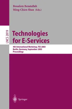 Shan / Benatallah |  Technologies for E-Services | Buch |  Sack Fachmedien