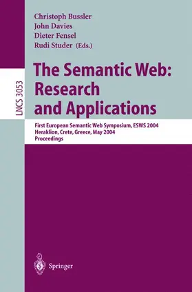 Davies / Studer / Bussler |  The Semantic Web: Research and Applications | Buch |  Sack Fachmedien