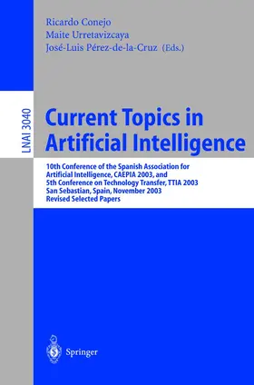 Conejo / Urretavizcaya / Pérez-de-la-Cruz |  Current Topics in Artificial Intelligence | Buch |  Sack Fachmedien