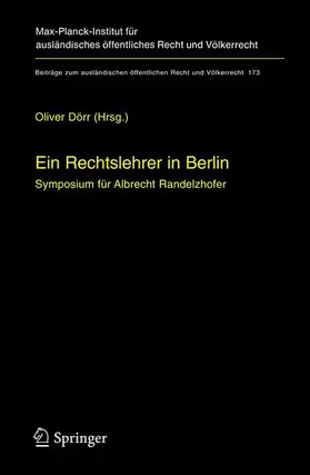 Dörr |  Ein Rechtslehrer in Berlin | Buch |  Sack Fachmedien