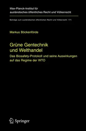 Böckenförde |  Grüne Gentechnik und Welthandel | Buch |  Sack Fachmedien