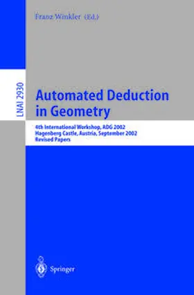 Winkler | Automated Deduction in Geometry | E-Book | sack.de
