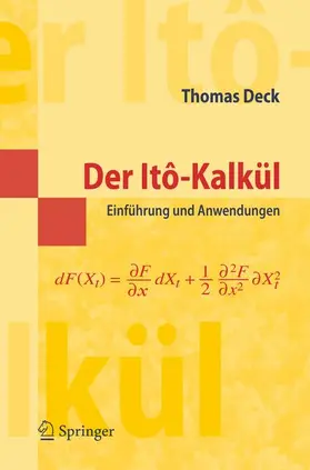 Deck | Der Itô-Kalkül | Buch | 978-3-540-25392-1 | sack.de