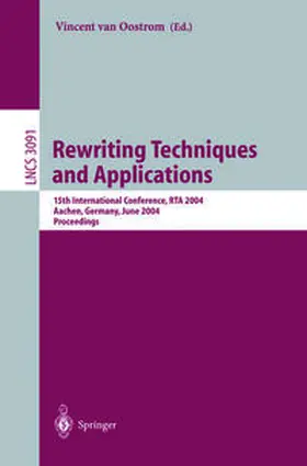 Oostrom |  Rewriting Techniques and Applications | eBook | Sack Fachmedien