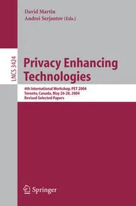 Serjantov / Martin |  Privacy Enhancing Technologies | Buch |  Sack Fachmedien