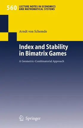 Schemde |  Index and Stability in Bimatrix Games | Buch |  Sack Fachmedien