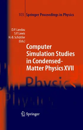 Landau / Lewis / Schüttler | Computer Simulation Studies in Condensed-Matter Physics XVII | E-Book | sack.de