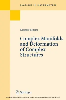 Kodaira | Complex Manifolds and Deformation of Complex Structures | E-Book | sack.de