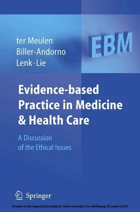 Meulen / Biller-Andorno / Lenk | Evidence-based Practice in Medicine and Health Care | E-Book | sack.de