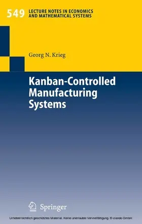 Krieg | Kanban-Controlled Manufacturing Systems | E-Book | sack.de