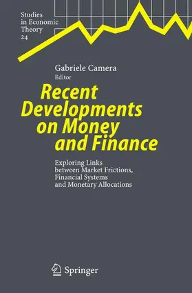 Camera |  Recent Developments on Money and Finance | Buch |  Sack Fachmedien