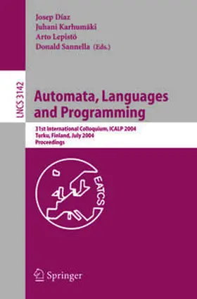 Diaz / Karhumäki / Lepistö | Automata, Languages and Programming | E-Book | sack.de