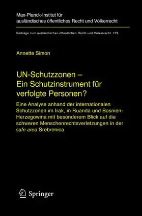 Simon |  UN-Schutzzonen - Ein Schutzinstrument für verfolgte Personen? | Buch |  Sack Fachmedien