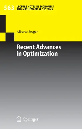 Seeger | Recent Advances in Optimization | E-Book | sack.de